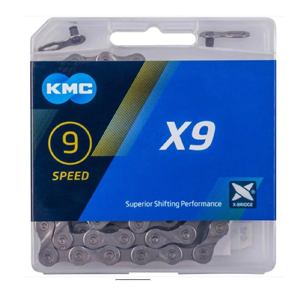 Ланцюг KMC X9 9 швидкостей 114 ланок + замок Бровари - фото 1