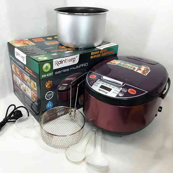 Бытовая мультиварка пароварка Rainberg, Мультиварка топ, Скороварка многофункциональная PO-36 Львов