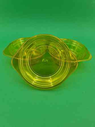 Миска одноразова 500мл Склоподібна Юніта жовта 10 шт Харків