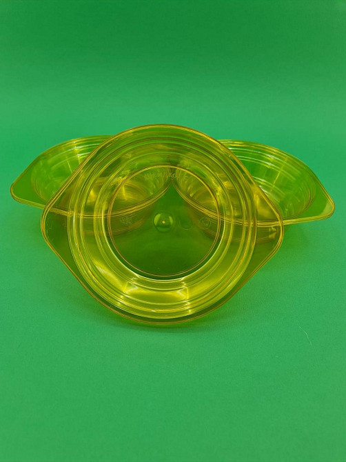 Миска одноразова 500мл Склоподібна Юніта жовта 10 шт Харків - фото 4