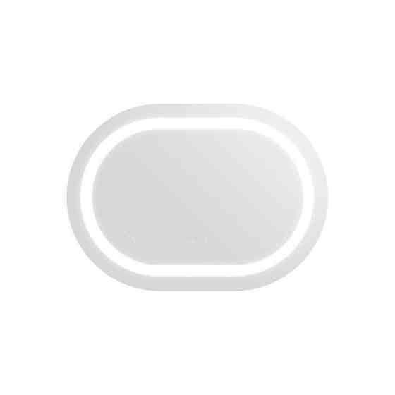 Дзеркало настінне овальне сенсорне Qtap Gemini 650х900 з LED-підсвіткою Touch, з антизапотіванням із димером Харків