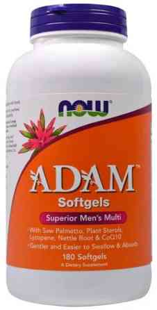 NOW Foods ADAM, комплекс вітамінів та мінералів для чоловіків, 180 капсул Київ