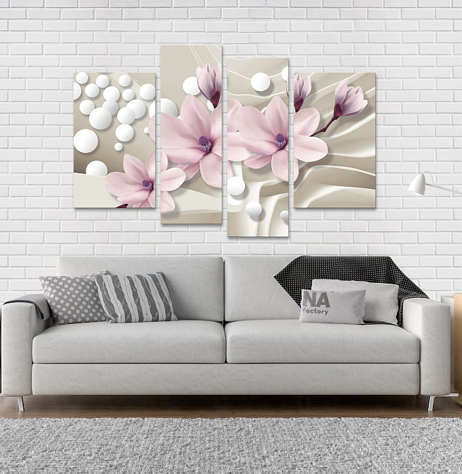 Модульна картина Абстракція Квіти Art-40_4 Київ - фото 2