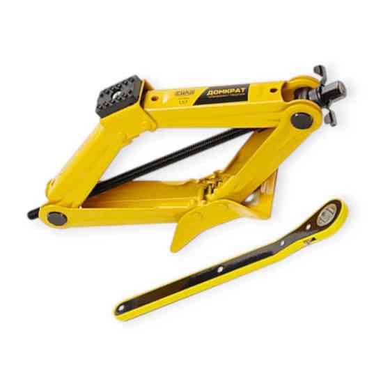 Домкрат ромбовый 1,5 т, 95-370 мм, резиновая опора, трещетка Мукачево