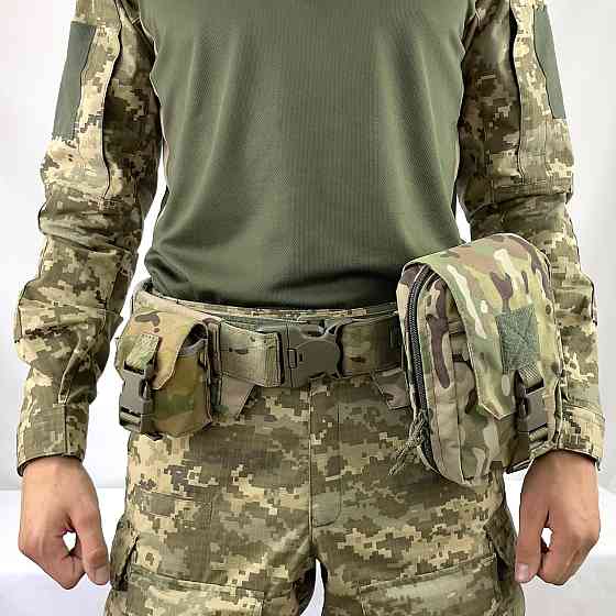 Пояс подвійний тактичний розвантажувальний швидкоскидний IRR Cordura 500 D Мультикам (multicam) MELGO M Запоріжжя