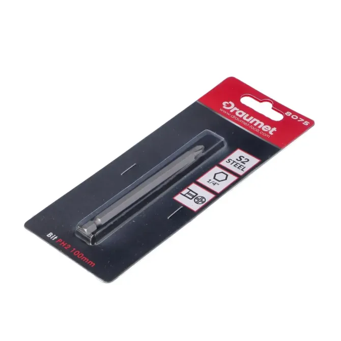 Біта довга Draumet PH2 200 мм 1/4' (Е8077) Коломыя - photo 1