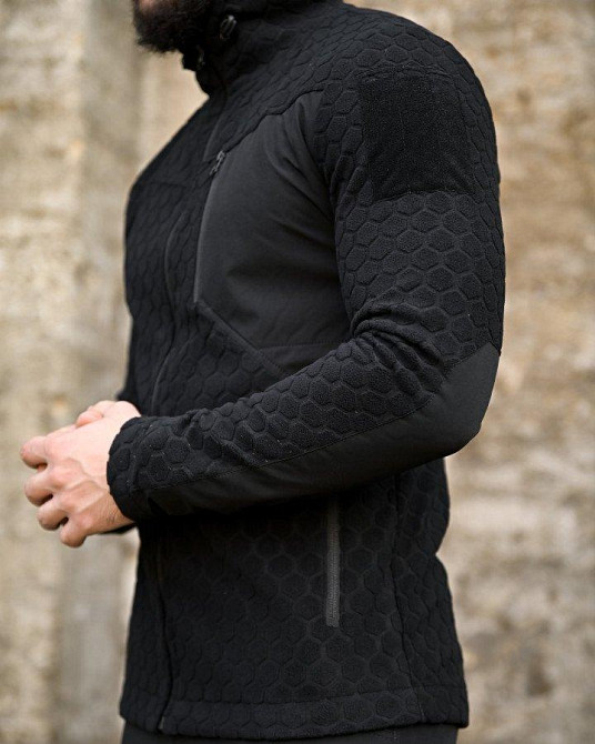 Тактична флісівка KM URBAN чорна ПП7996 Одеса - фото 4