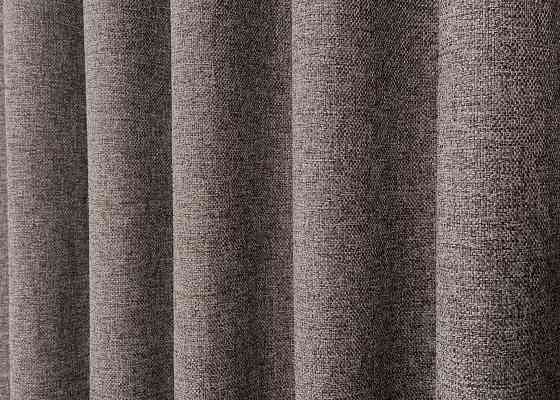 Шторная ткань премиум класса лен фактурный, коллекция «ELEMENTA» цвет коричневый 1870ш Киев