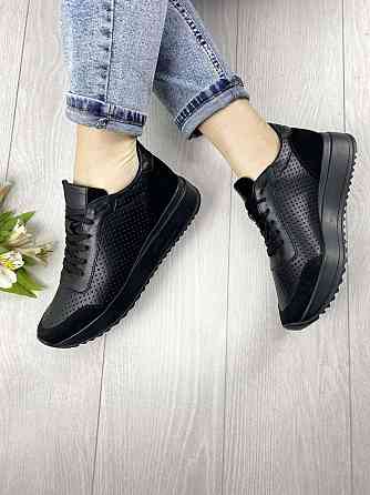 EMELI Кросівки жіночі EMELI 915/2 ST чорні (весна-осінь, шкіра натуральна) (2686) лише 39р. Коломыя