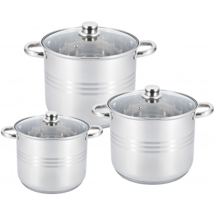 Набор кастрюль из нержавеющей пищевой стали UNIQUE UN-5041 6пр Одесса - изображение 3