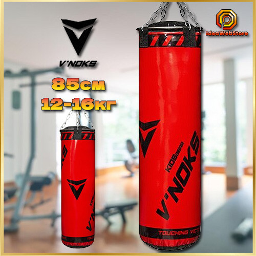 Детский боксерский мешок V'Noks Gel Red 85 см, 12-15 кг - подвесная груша с гелевой прослойкой Киев - изображение 1