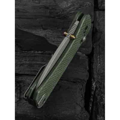 Нож Weknife Banter 2, Green Mikarta, Stonewash (WE23075-3) Винница