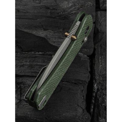 Нож Weknife Banter 2, Green Mikarta, Stonewash (WE23075-3) Винница - изображение 3