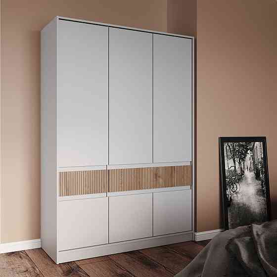 Шкаф распашной для одежды с выдвижными ящиками (полки - штанга) Эверест Стайл-1400 140х53х203 см Кашемир/Канелла (DTM-073576) Львов