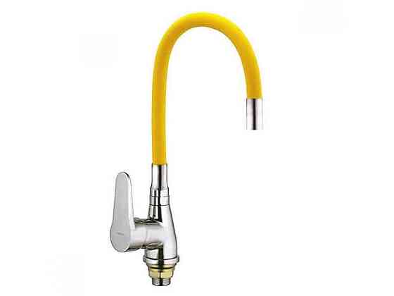 Смеситель на мойку Желтый для кухни SOP7 045 Reflector Yellow (ZX2669) ТМ ZERIX Киев