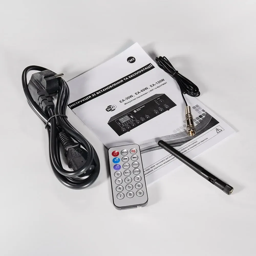 Мікшуючий підсилювач CMX EA-120W, 1 зона, Wi-Fi (17-00016) Київ - фото 7