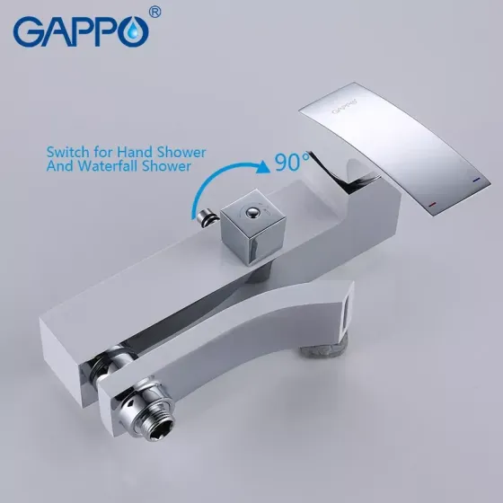 Душевая система GAPPO G2407-8 с изливом, белый/хром Киев