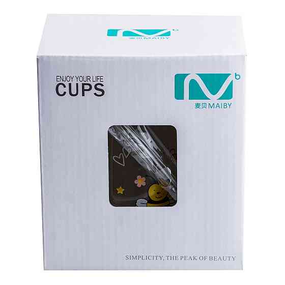 Happy Life Чашка скляна 500 мл із силіконовою кришкою та трубочкою Київ