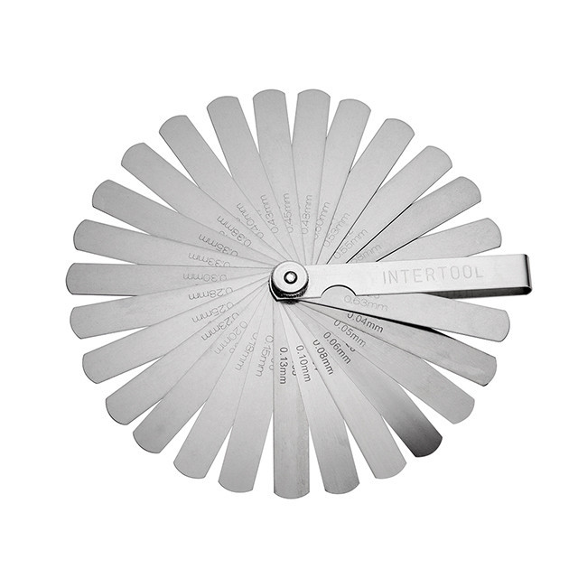 Комплект щупів 0,04-0,63 мм, 26 шт. INTERTOOL AT-0003 Київ - фото 1