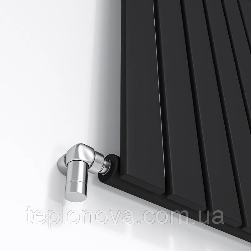 Дизайнерский радиатор 1600/612 (мм) чёрный мат IDEALE VITTORIA (боковое подключение) 11 9/1600/612 Черновцы - изображение 2