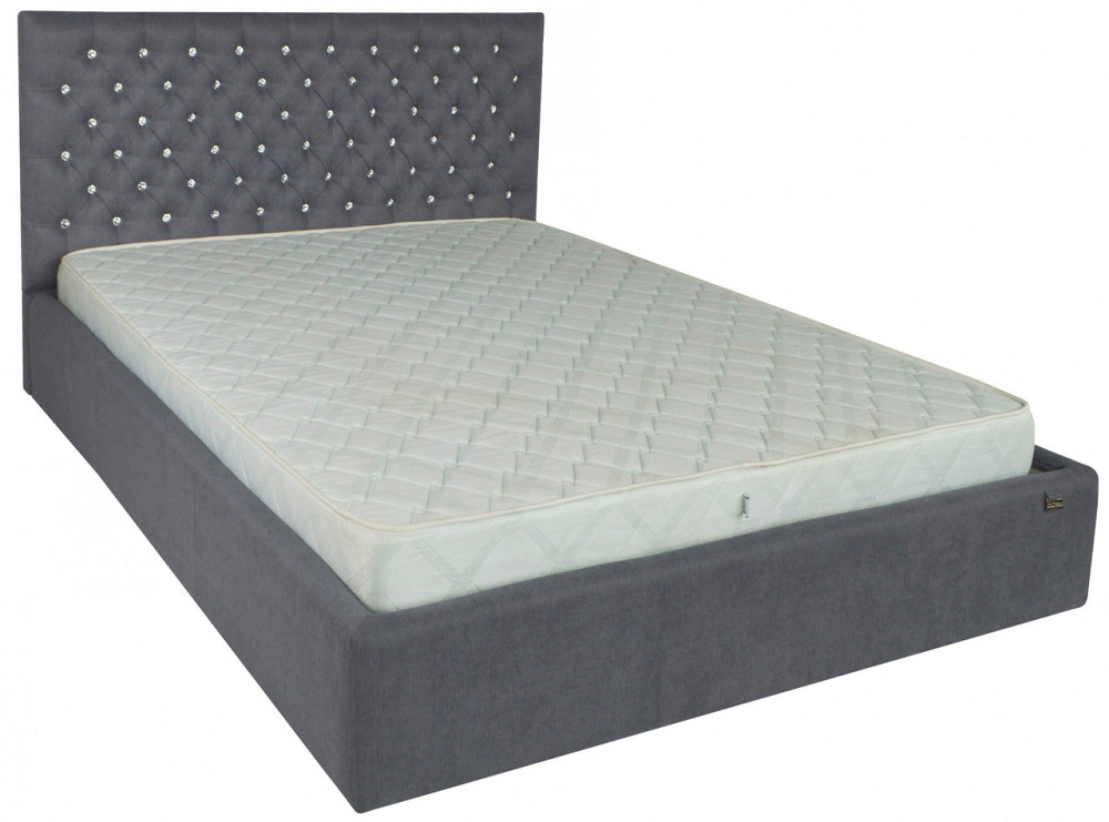 Кровать Двуспальная Cambridge Comfort 160 х 200 см Fibril 16 С1 С подъемным механизмом и нишей для белья Темно-серый Днепр - изображение 10