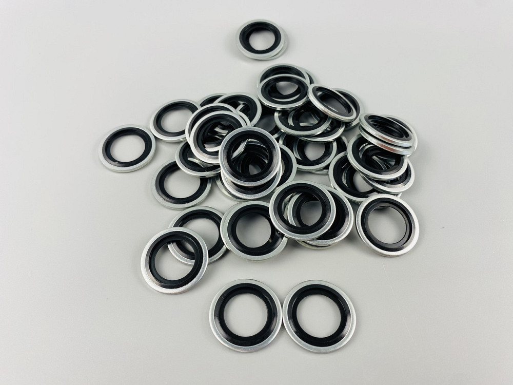 Шайба з гумовим кільцем NBR всередині 20 мм, для гідравліки, олії, води, повітря. Мукачево - фото 4