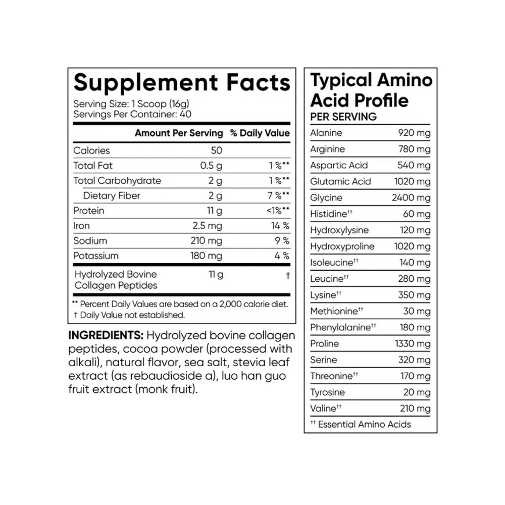 Пептиды коллагена Sports Research Collagen Peptides 640g темный шоколад Киев - изображение 2