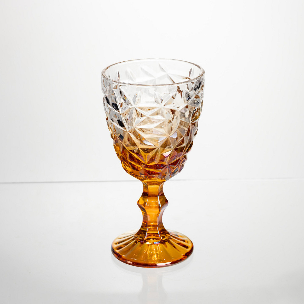 Набір келихів для вина 6 штук 340 мл на ніжці скляні Yiwu HP-19-189 Коломия - фото 2