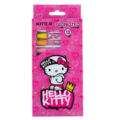Пастель Kite масляна, 12 кольорів Hello Kitty (HK24-071) Вінниця - фото 2