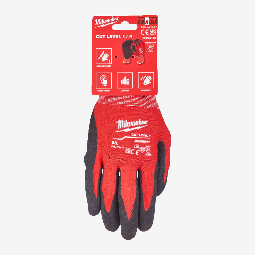 Рукавиці MILWAUKEE з опором порізам 1/A рівня, 9/L Одеса - фото 2