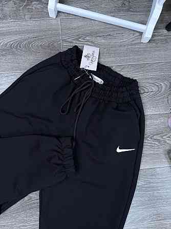 Жіночі теплі спортивні штани - джогери з високою посадкою турецька двонитка пєнʼє Одеса