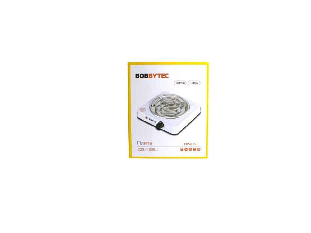 Электроплита 1000Вт 1комф. HP-01S ТМ BOBBYTEC Киев - изображение 1