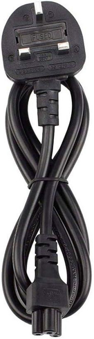 Кабель живлення AJP C5 Cloverleaf 3 контакти UK вилка 1 м для ноутбука адаптера сумісний з Acer Dell HP Lenovo Asus Samsung Київ - фото 1