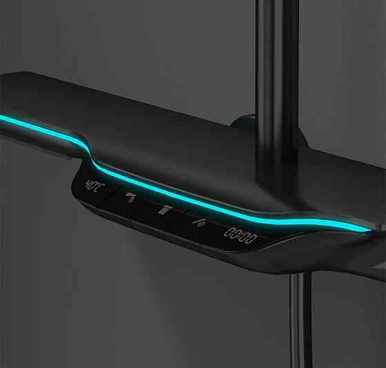 Душова система з тропічним душем та ручною термостатичною душовою системою Gun Grey (605593823) Київ