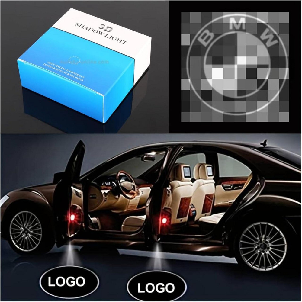 LED подсветка дверей автомобиля 2 шт, проектор логотипа BMW 1 3 4 5 6 7 M X Z GT серии, водостойкий, Plug&Play Киев - изображение 6