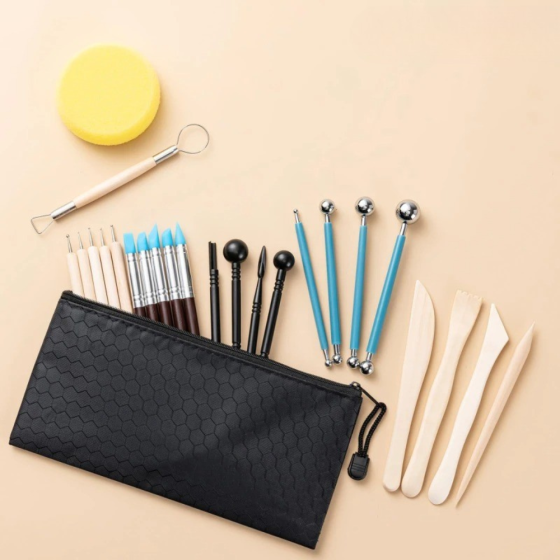 Набір інструментів для ліплення з глини, пластеліну для творчості та гончарства формування, моделювання Кам'янець-Подільський