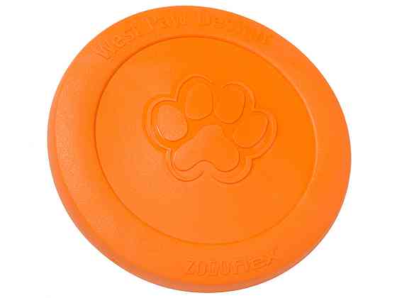 West Paw Zisc Flying Disc (Вест Пав Зиск) игрушка для собак фрисби Маленький - 17 см., Оранжевый Запорожье