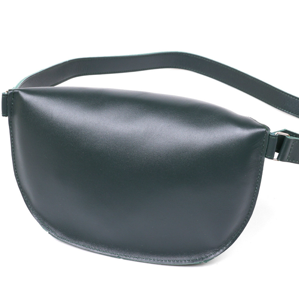 Кожаная женская сумка на пояс Зеленый (SHVIGEL) Киев - изображение 6