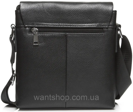 Мужская черная кожаная сумка-мессенджер Tiding Bag 75-5271 Каменское