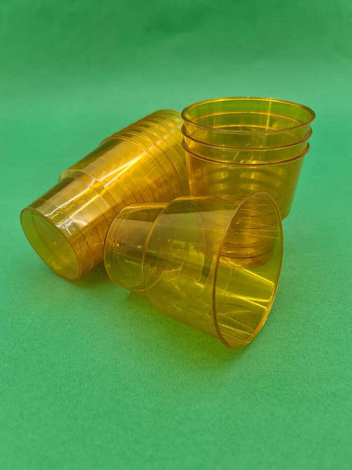 Склянка склоподібна (без ніжки) 200 гр жовтогарячий 36Х25 (25 шт.) Харків - фото 2