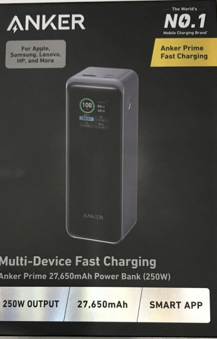 Anker Prime 27650mAh 250w, мощный павербанк анкер. Киев - изображение 2