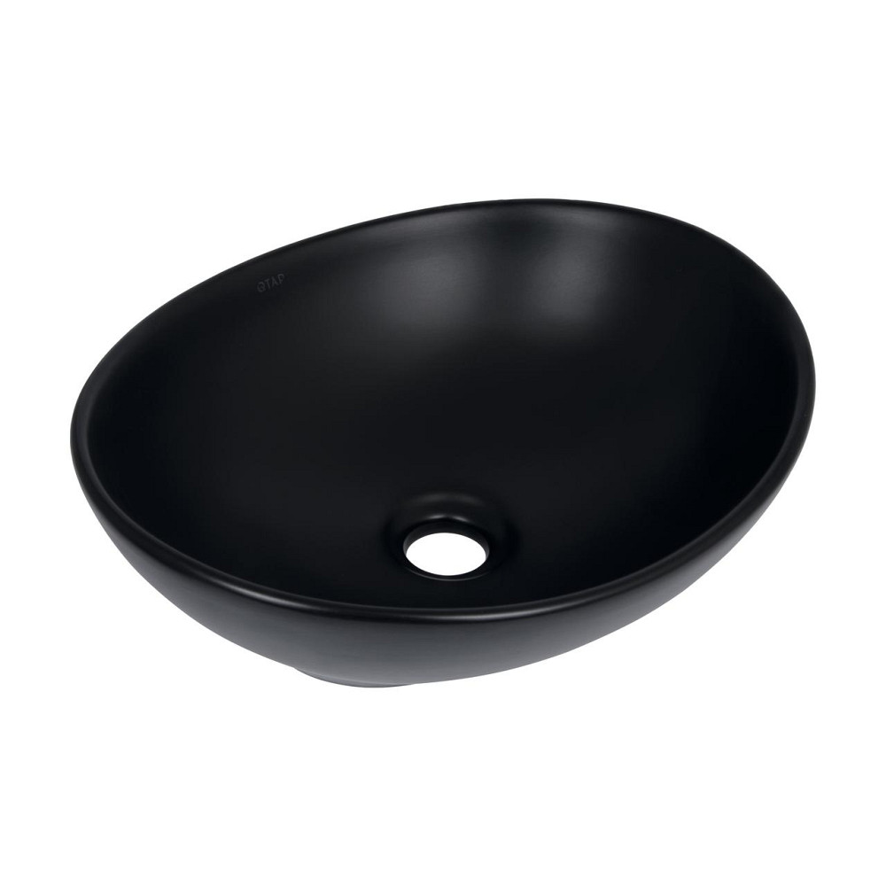 Раковина-чаша Qtap Dove 415x340x140 Matt black QT06116062AMB Киев - изображение 1