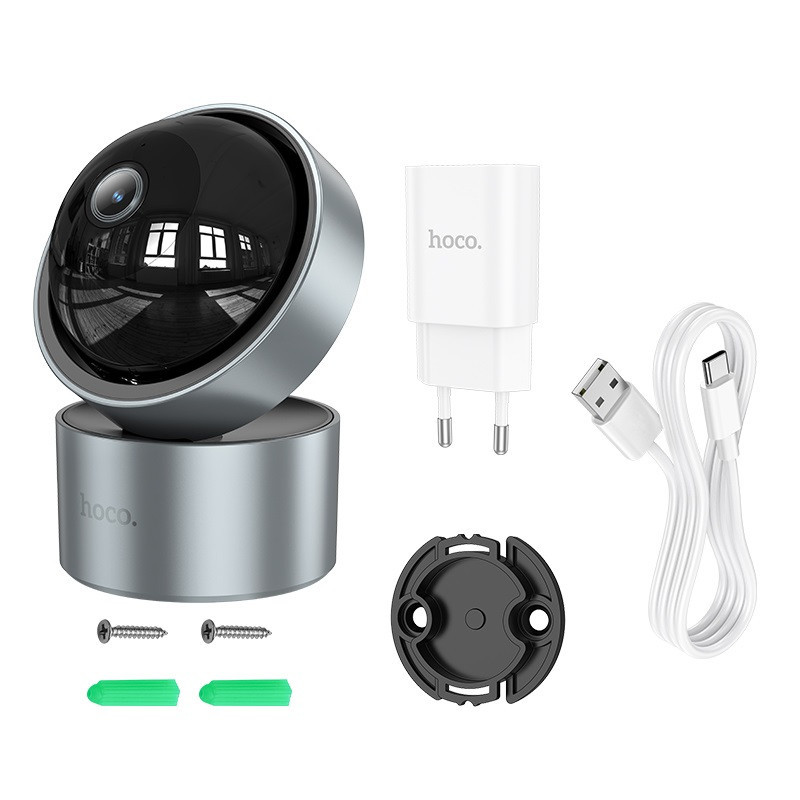 Внутрішня IP-камера HOCO D5 з поворотним механізмом Київ - фото 1