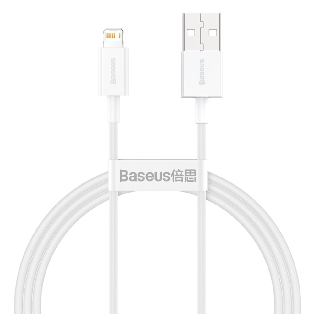 Кабель Baseus Superior Series USB - iP 2.4A 1m White CALYS-A02 Одесса - изображение 1