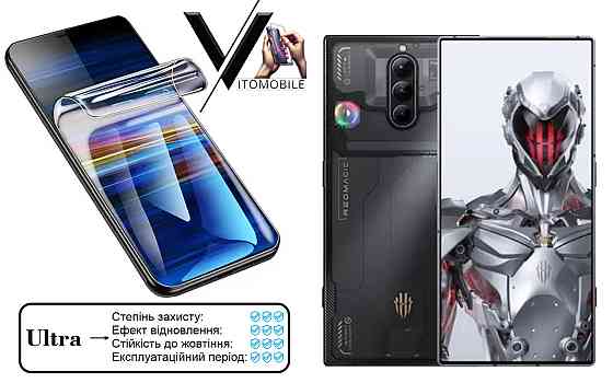 Поліуретанова плівка Ultra для nubia Red Magic 8 Pro, 8 Pro+ – мінімальна товщина, максимальний захист! Київ