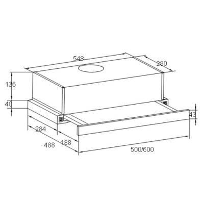 Витяжка кухонна Liberty Slide 255 W Вінниця - фото 2