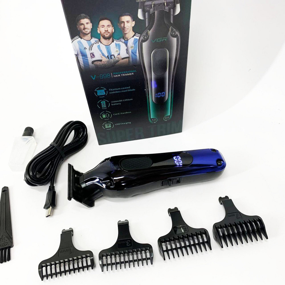 Бездротовий тример для стрижки та гоління, Машинка-тример 3 в 1 для стрижки волосся CW-34 Івано-Франківськ - фото 1