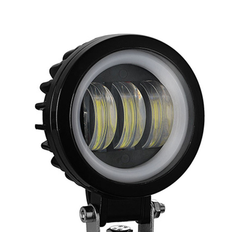 Фара світлодіодна LED противотуманная кругла 30W + LED кільце з чіткою світловий кордоном Мукачево - фото 2