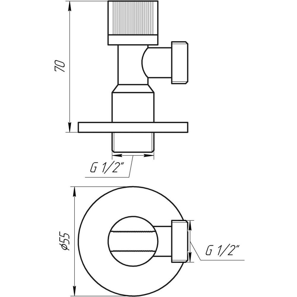 Кран шаровый угловой SOLOMON 1/2″х1/2″ A7032 Киев - изображение 3
