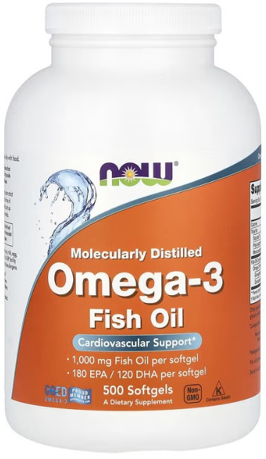 Омега-3 Now Foods Omega-3 180 ЭПК/ 120 ДГК 500 гелевых капсул Киев - изображение 1